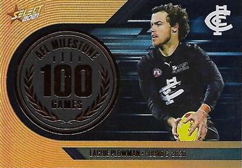 2021 Select AFL Footy Stars - AFL Milestone Games #MG11 Lachie Plowman Front